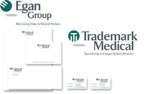 Egan Group and Trademark Medical Logos and Stationery