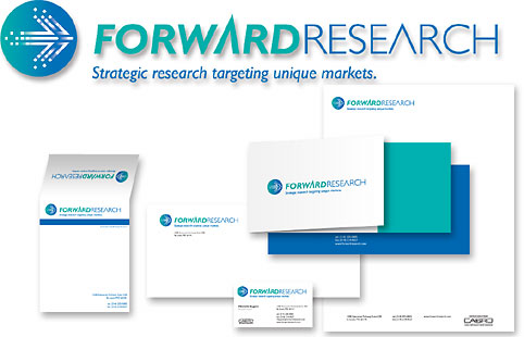 Forward Research Logo and Stationery