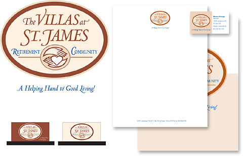 The Villas at St. James Logo and Stationery