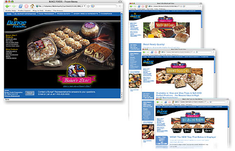 Bunge Frozen Foods Web Site